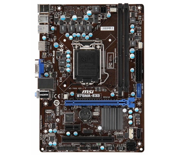 MSI B75MA-E33 (B75 PCI-E DDR3) - 103441 - zdjęcie 2